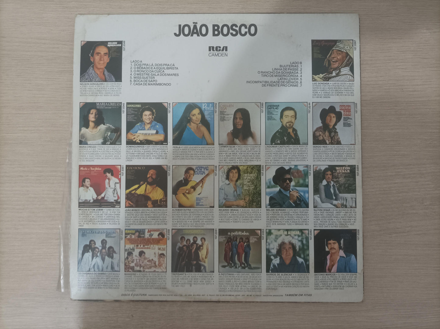 Lp Vinil João Bosco Os Grandes Sucessos Com Encarte