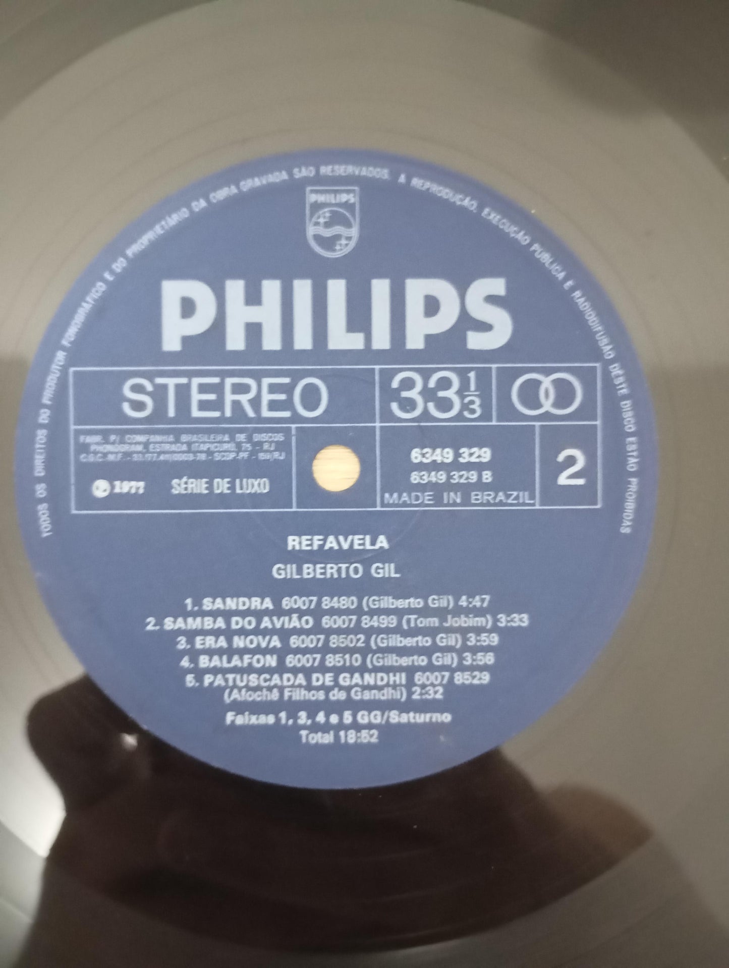 Lp Vinil Gilberto Gil Refavela Capa Dupla