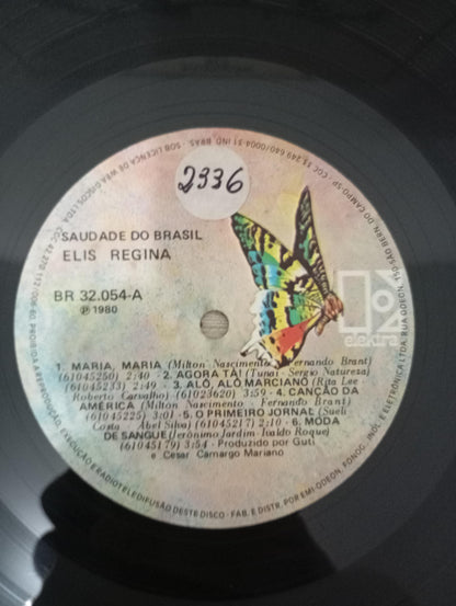 Lp Vinil Elis Regina Saudade Do Brasil