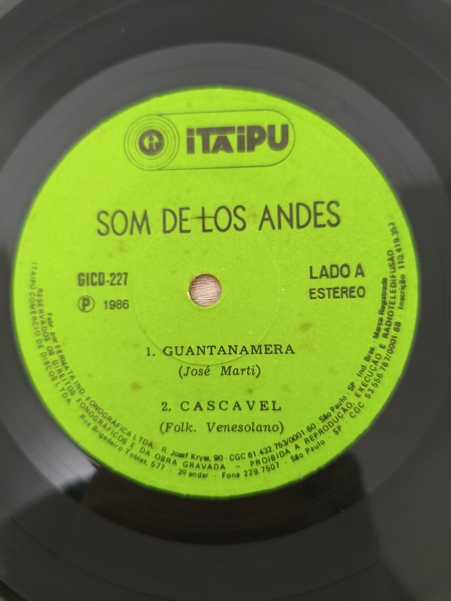 Compacto Vinil Són De Los Andes Sangre De Libertad