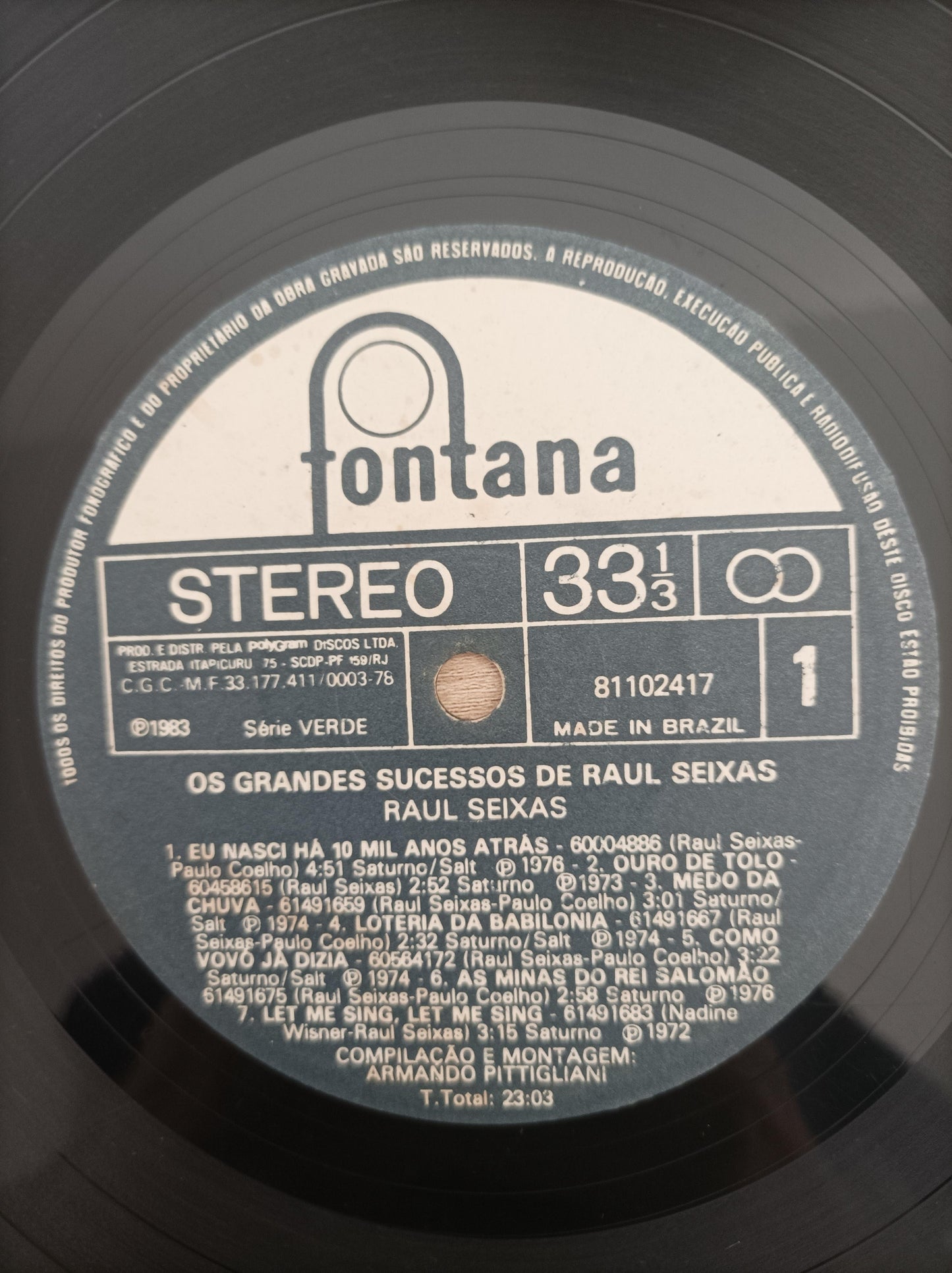 Lp Vinil Raul Seixas Os Grandes Sucessos de