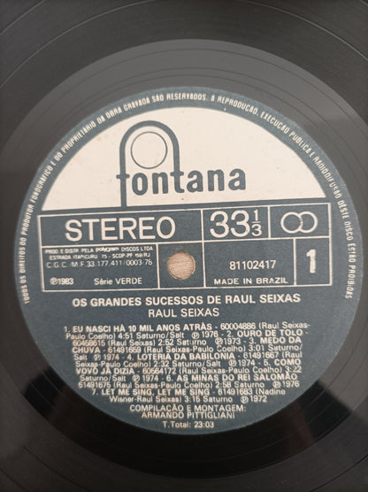 Lp Vinil Raul Seixas Os Grandes Sucessos de