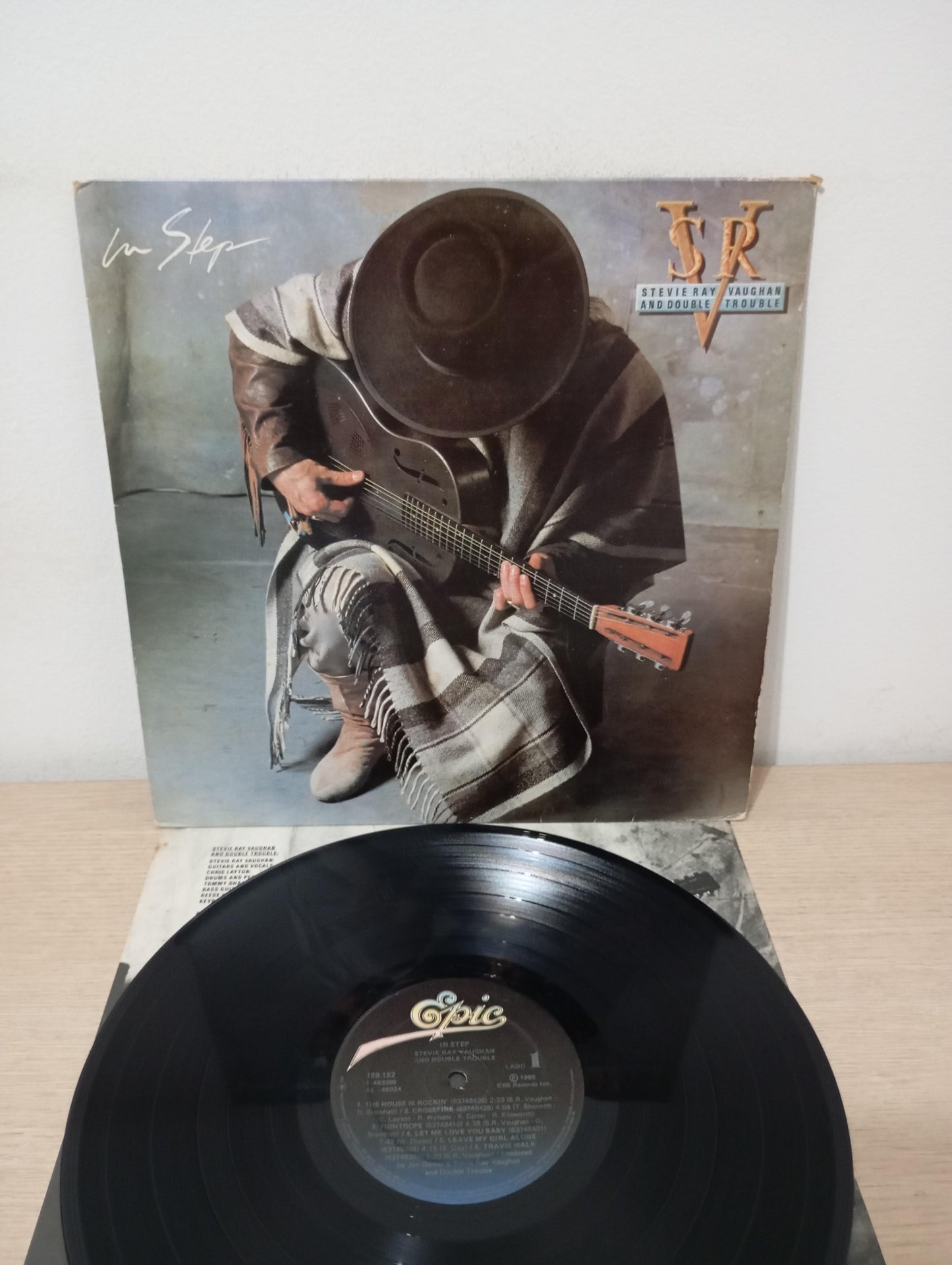 Lp Vinil Stevie Ray Vaughan Double Trouble In Step C Encarte