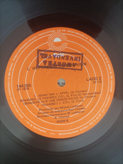 Lp Vinil Harmonium L'Heptade Duplo Com Encartes, Leia