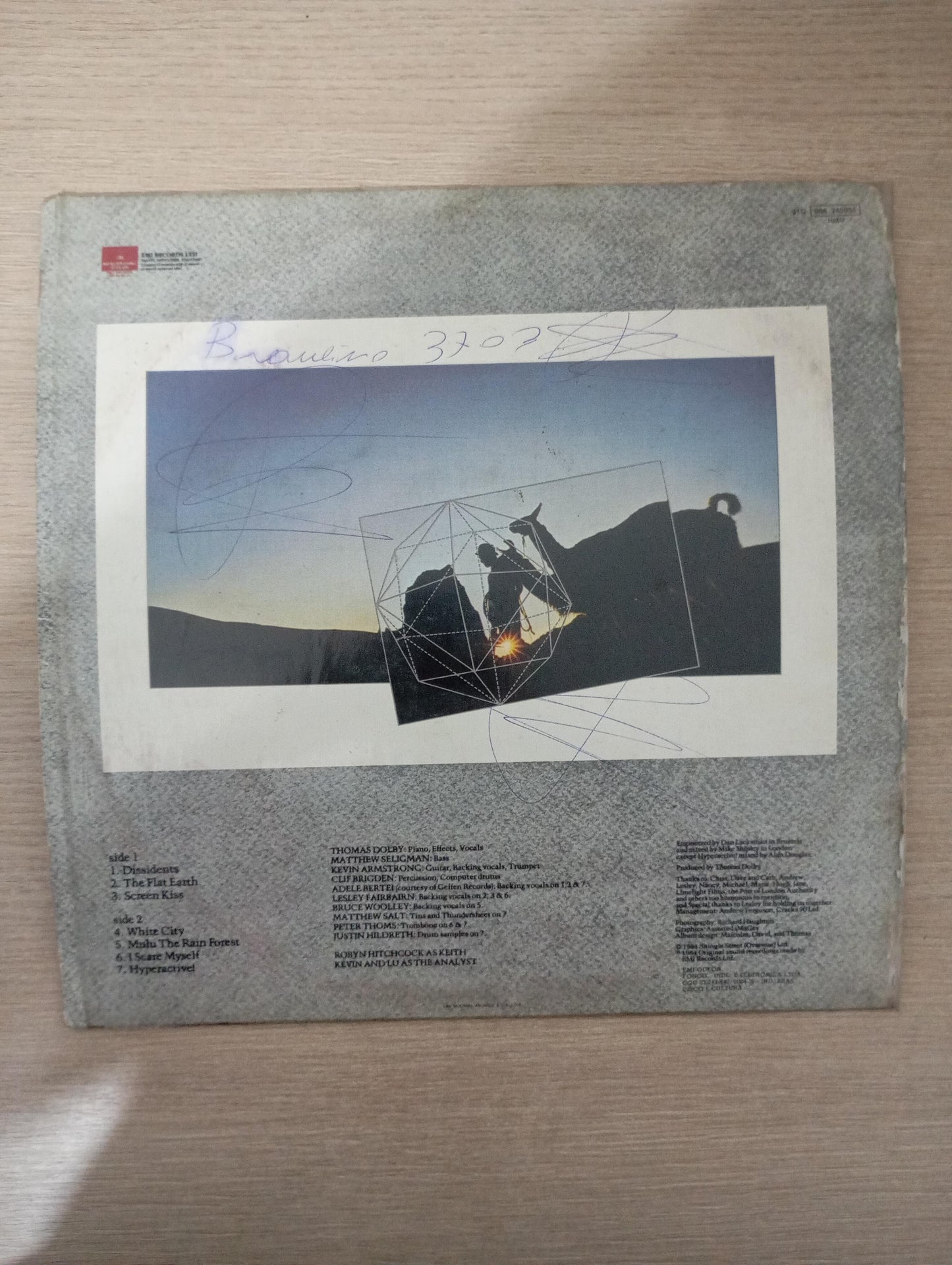 Disco Vinil The Flat Earth Thomas Dolby Com Encarte A