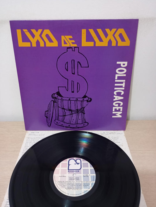 Lp Vinil Lixo De Luxo Politicagem Com Encarte