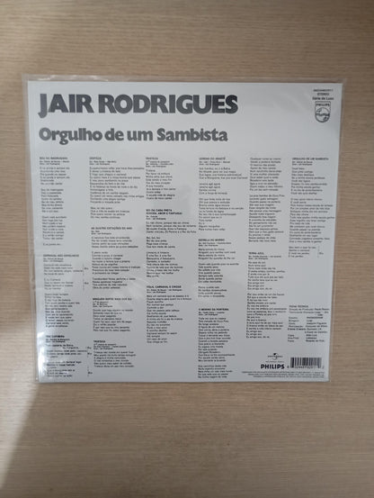 Lp Vinil Jair Rodrigues Orgulho Sambista 2010 Novo Lacrado