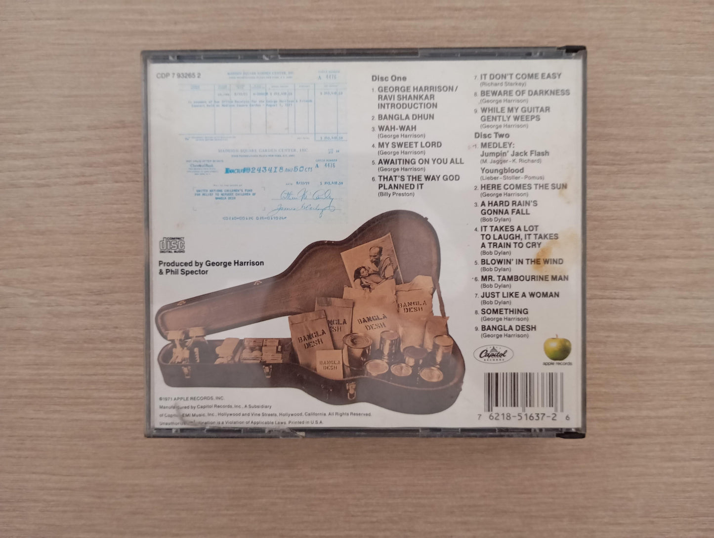 CD The Concert For Bangla Desh Duplo