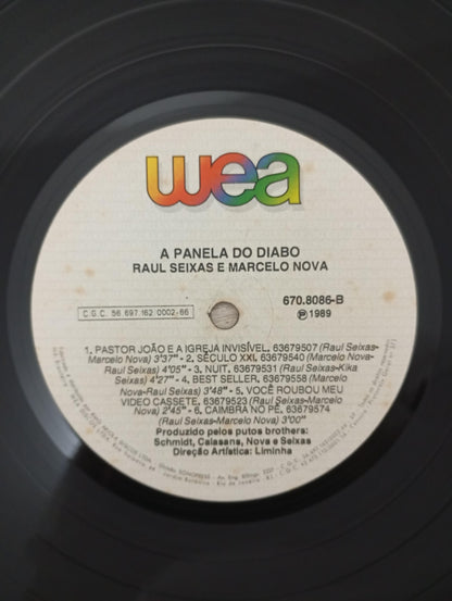 Lp Vinil Raul Seixas Marcelo Nova Panela Do Diabo C Encarte