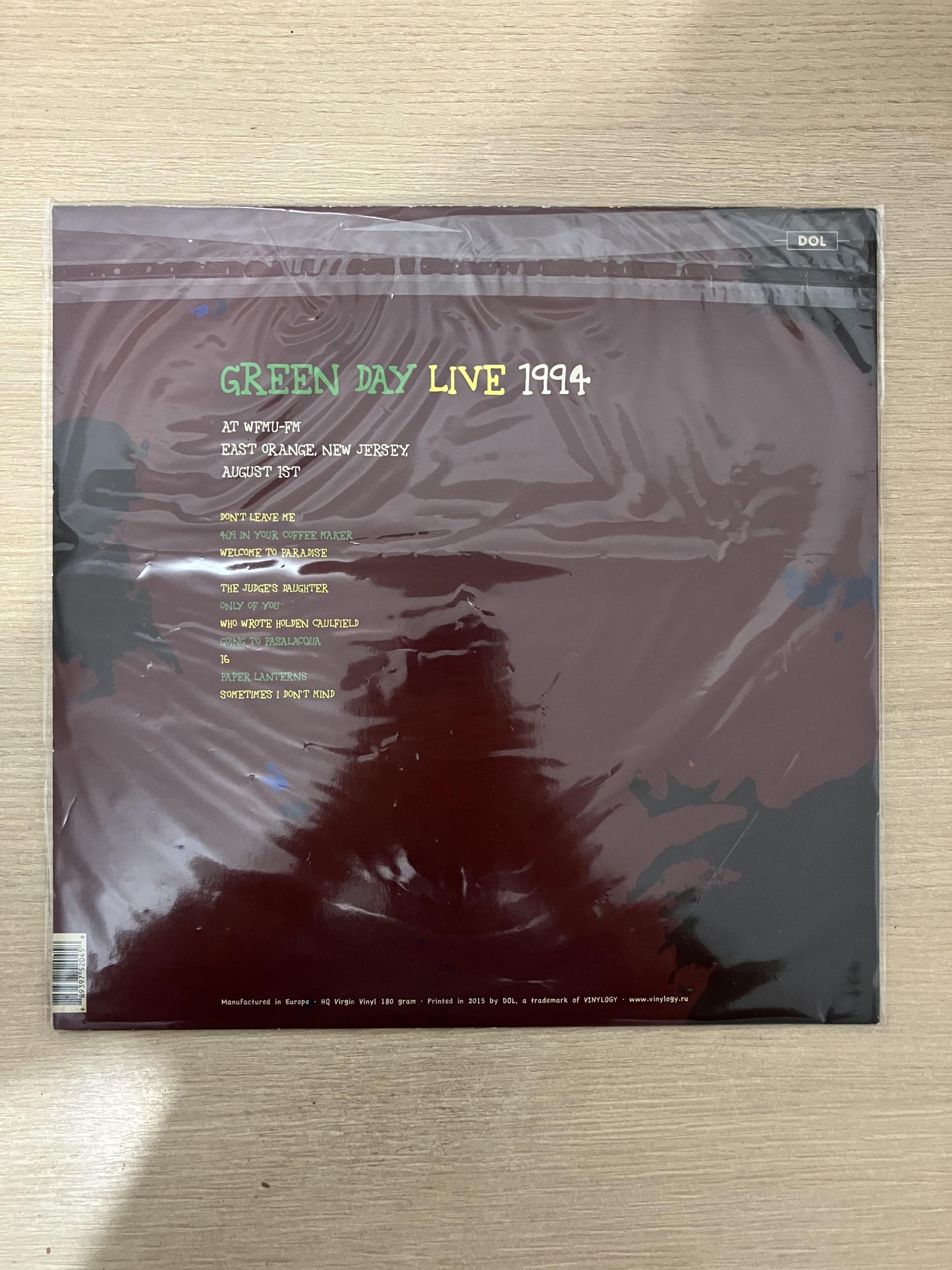 Lp Vinil Green Day Live At East Orange 1994 - Lacrado Import