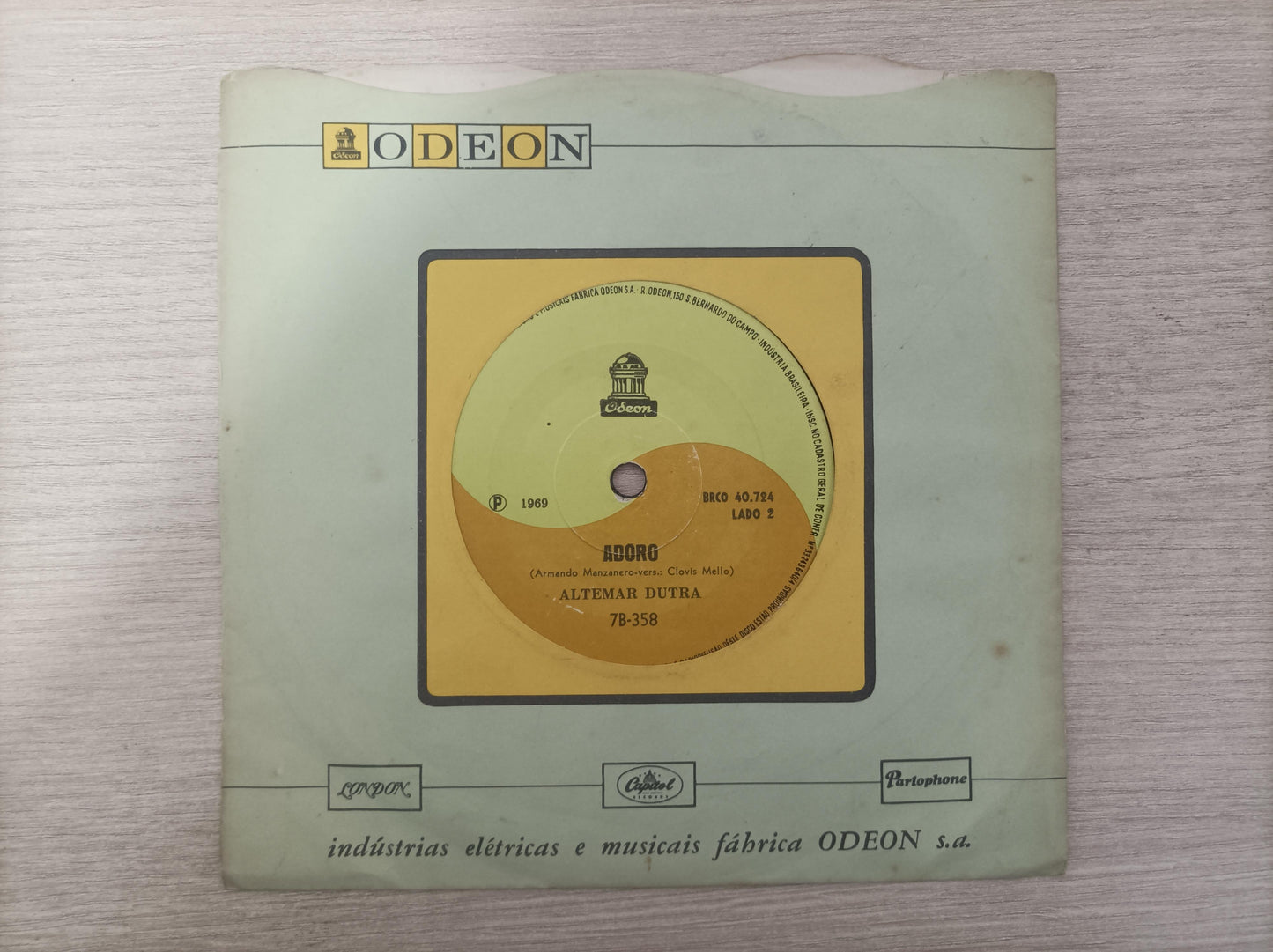Vinil Compacto Altemar Dutra Contigo Aprendi