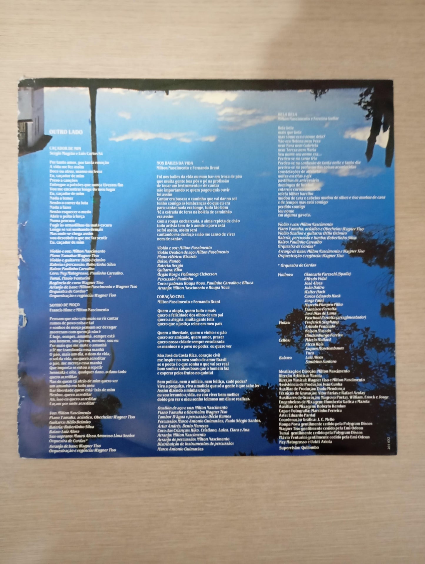Disco Vinil Caçador De Mim Milton Nascimento Com Encarte A
