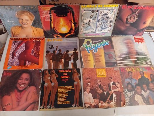 Lp Vinil Lote 12 Unidades Samba