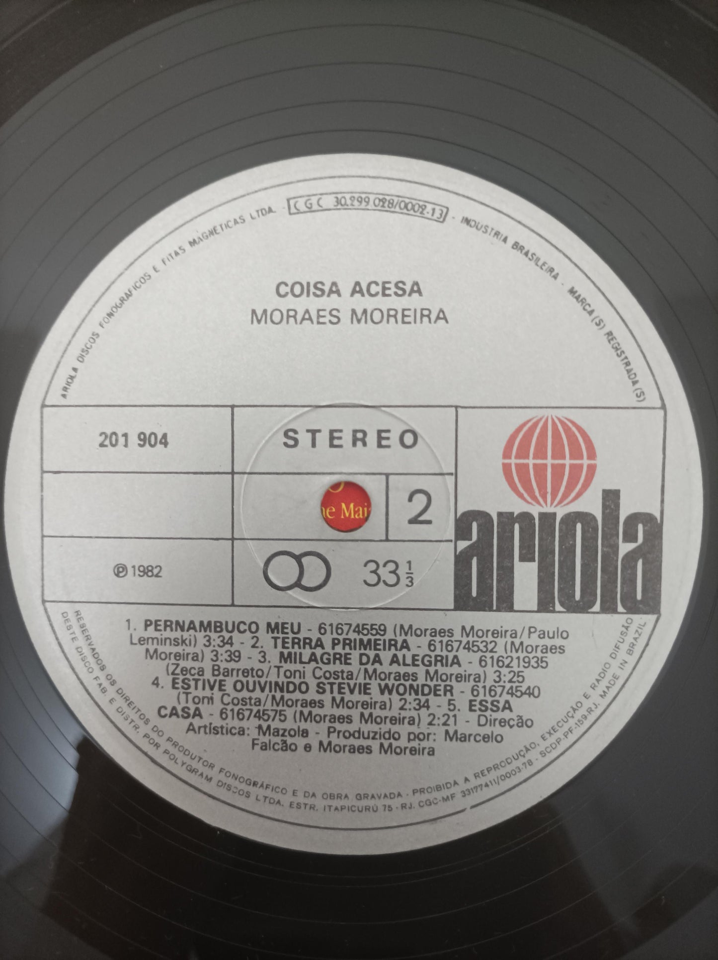 Lp Vinil Moraes Moreira Coisa Acesa Capa Dupla Com Encarte