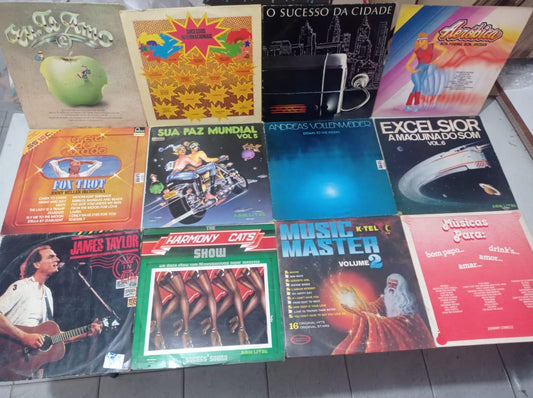 Lp Vinil Lote 12 Unidades Pop Rock
