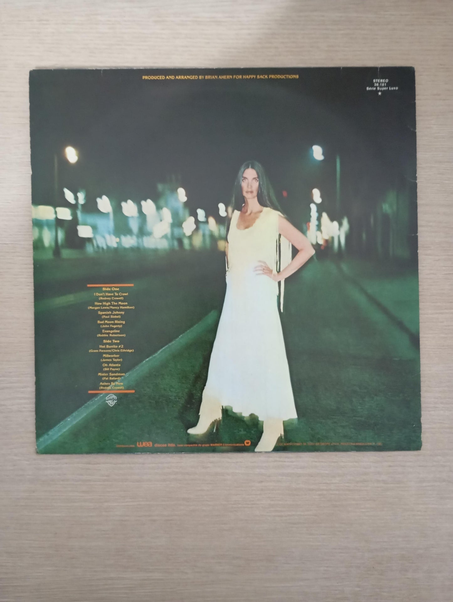 Disco Vinil Evangeline Emmylou Harris Com Encarte A