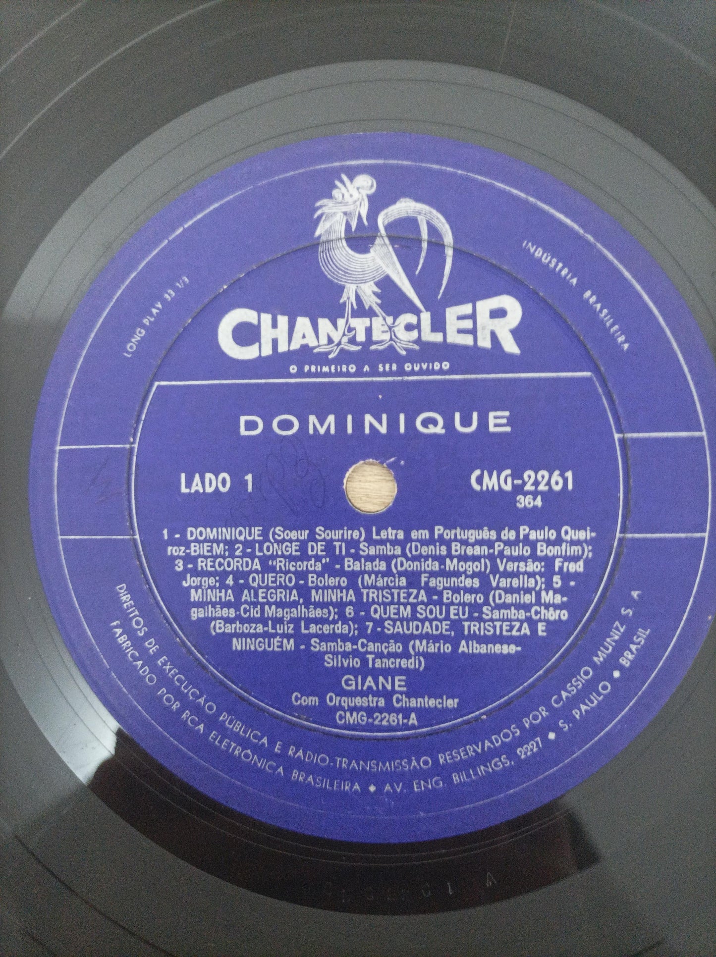 Lp Vinil Giane Esta É Giane A Voz Doçura