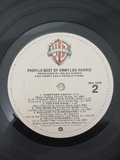Lp Vinil Emmylou Harris Profile Best Of C Encarte Importado