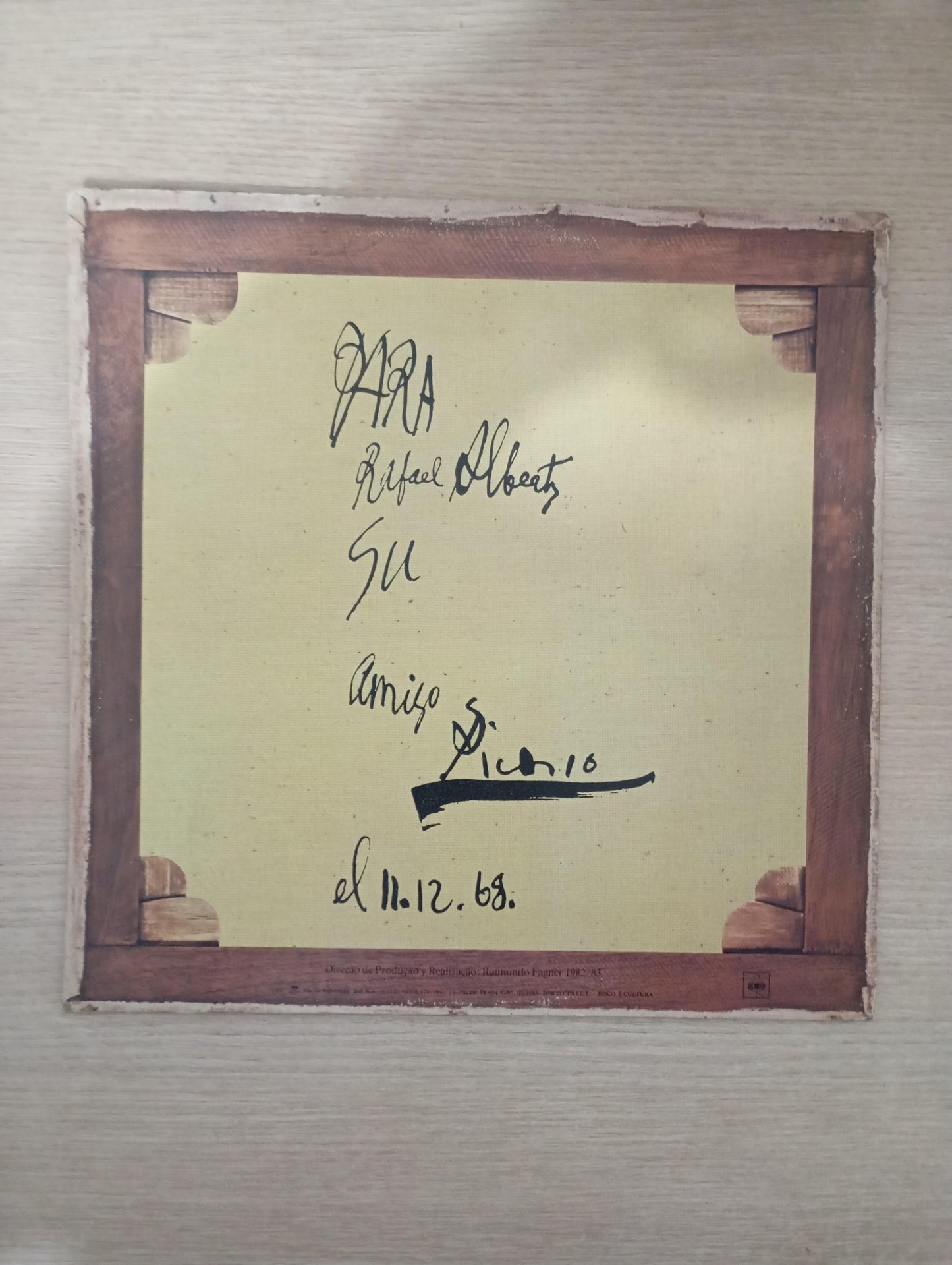 Disco Vinil Homenagem A Picasso Alberti Fagner C Encartes