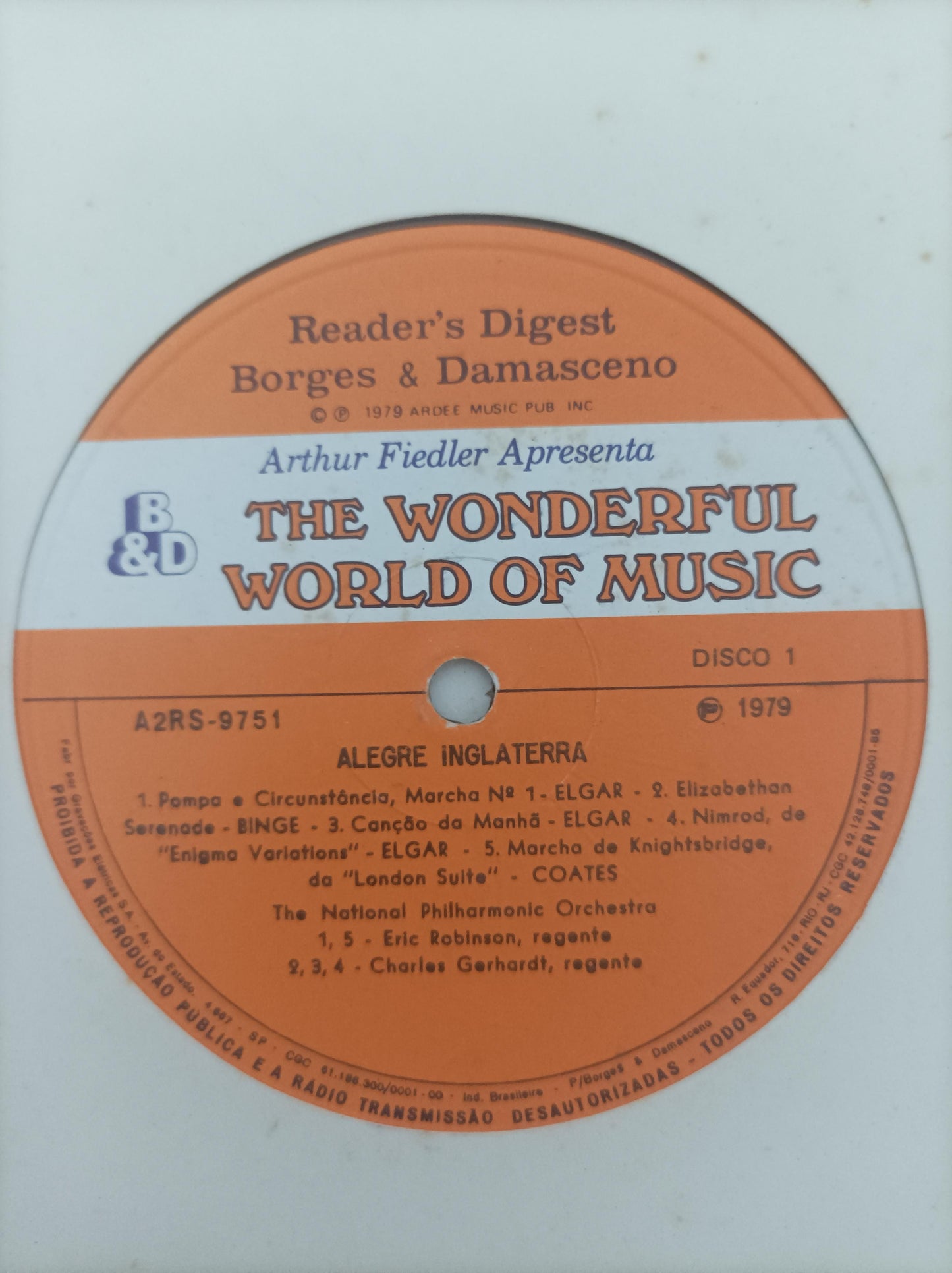 Lp Vinil Arthur Fiedler Wonderful World of Music C/ Encartes