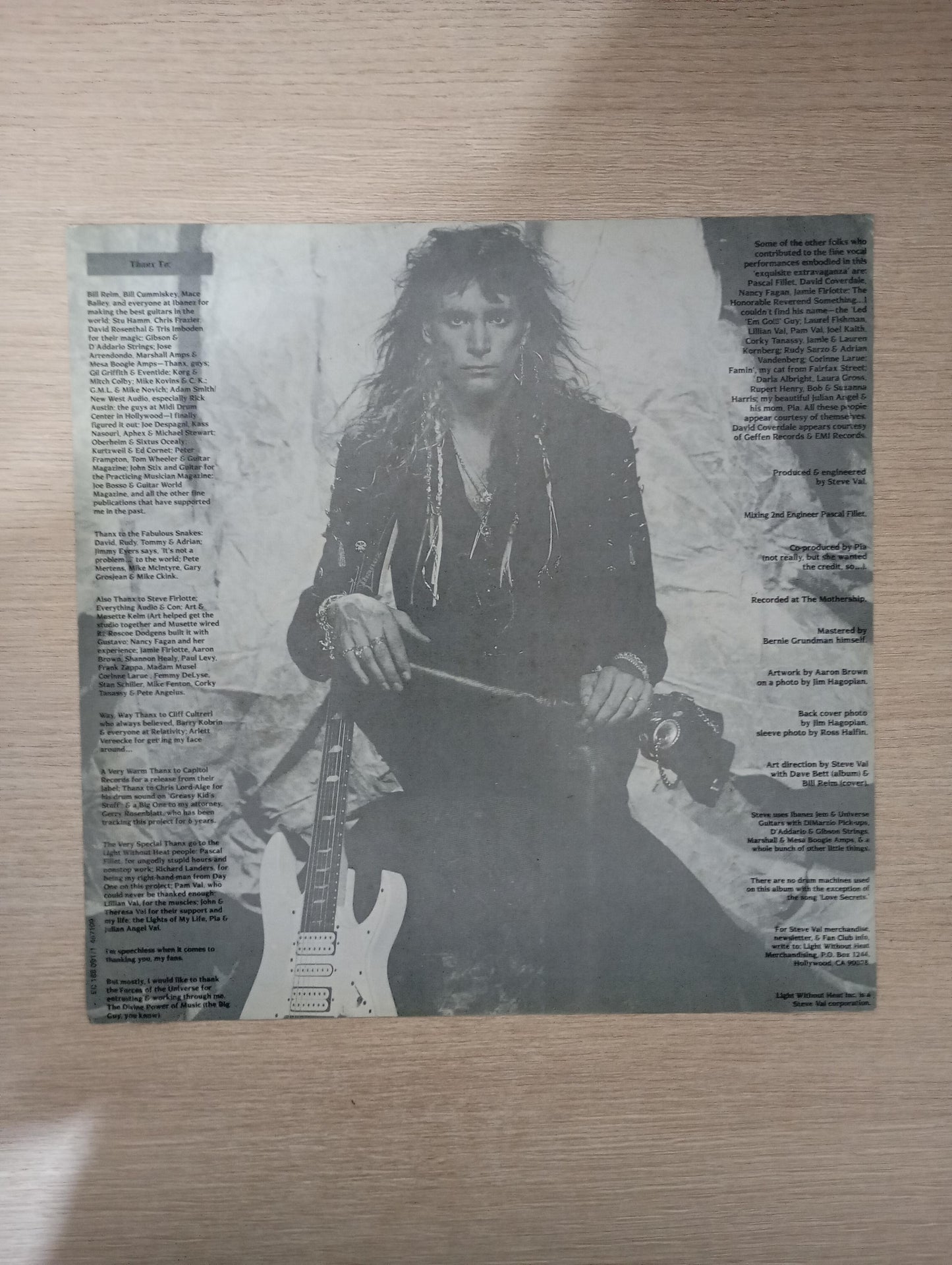 Lp Vinil Steve Vai Passion And Warfare Com Encarte