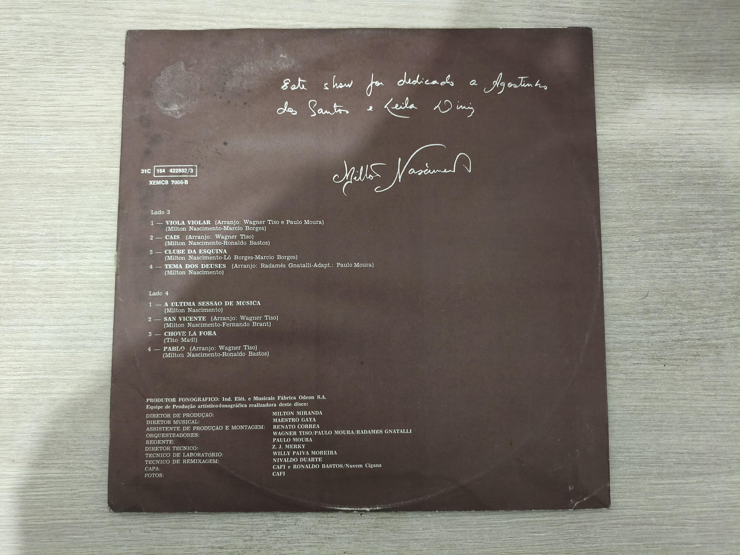 Lp Vinil Milton Nascimento Milagre Dos Peixes Ao Vivo Duplo