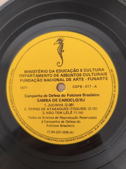 Compacto Vinil Folclore Brasileiro 17 Samba De Caboclo - RJ