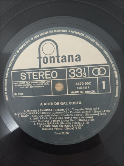 Lp Vinil Gal Costa A arte de Duplo
