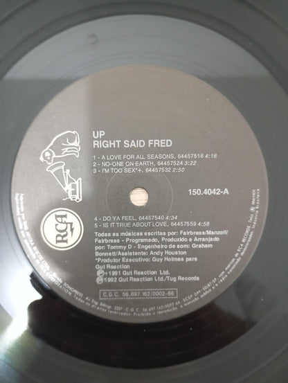 Lp Vinil Right Said Fred Up Com Encarte