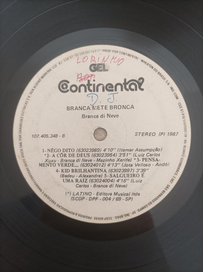 Disco Vinil Branca Mete Bronca! Branca Di Neve A