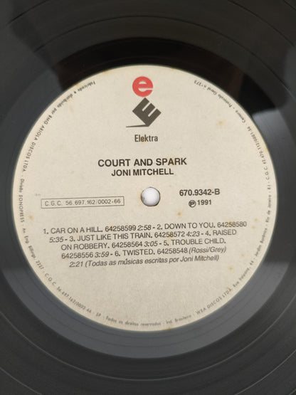 Lp Vinil Joni Mitchell Court And Spark Com Encarte