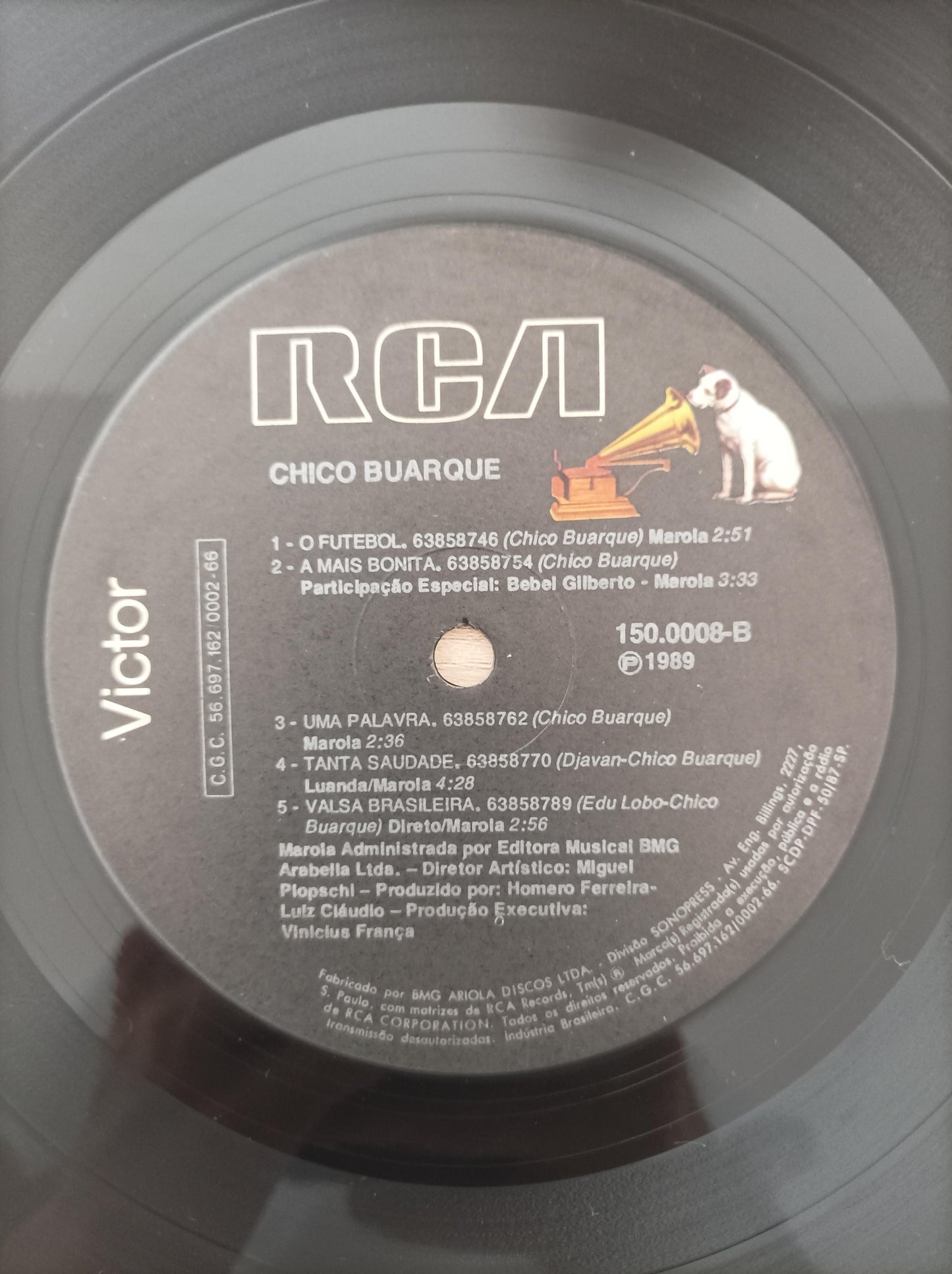 Disco Vinil 1989 Chico Buarque A