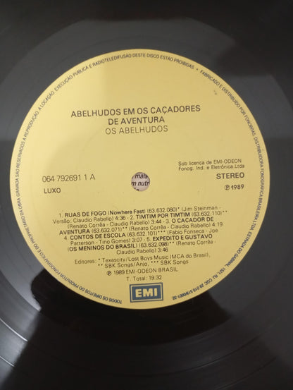Lp Vinil Os Abelhudos Os Caçadores de Aventura Com Encarte