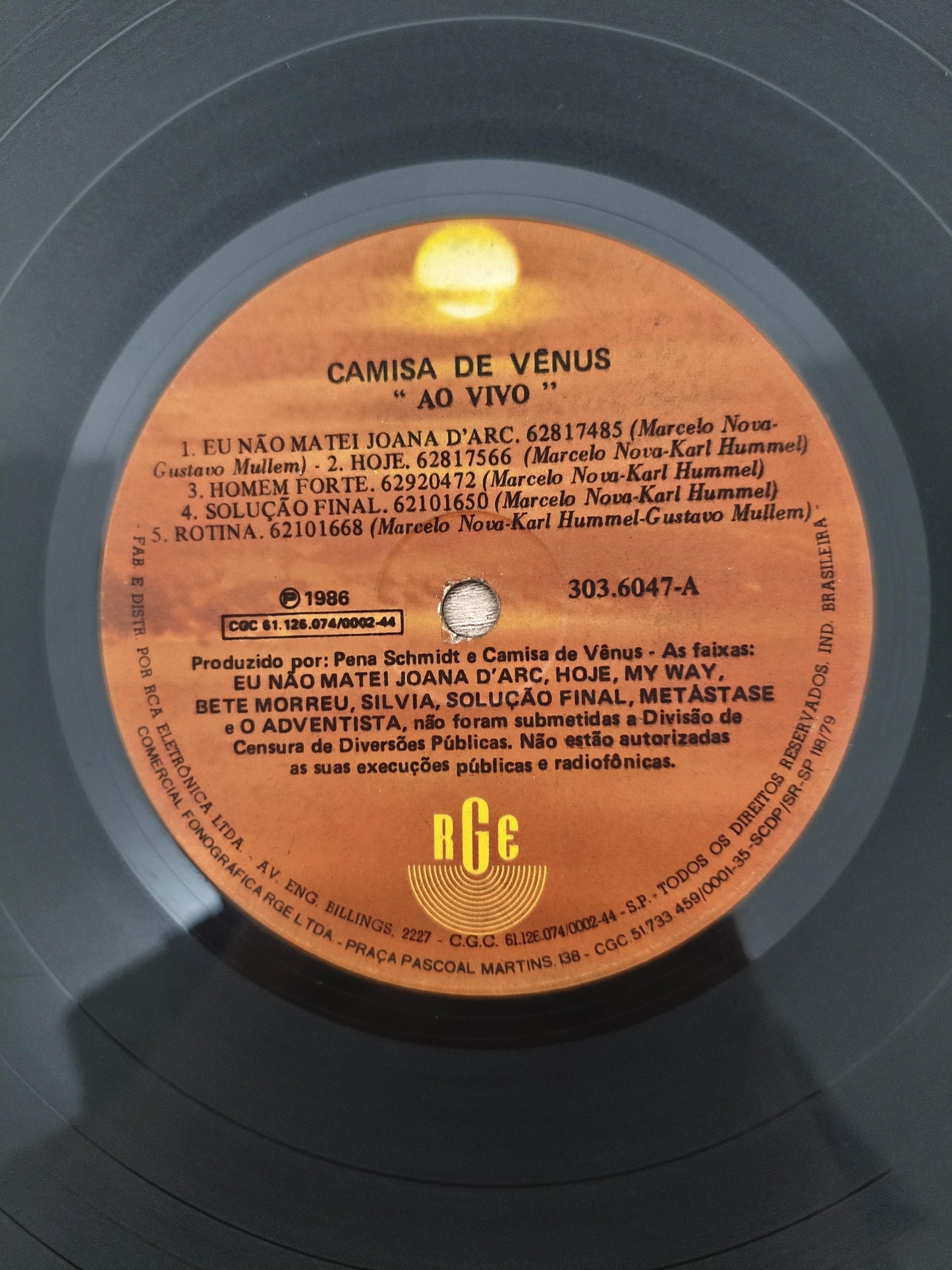 Lp Vinil Camisa De Vênus Viva