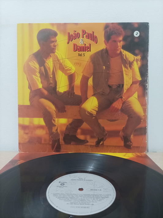 Lp Vinil João Paulo & Daniel Vol. 5 Com Encarte
