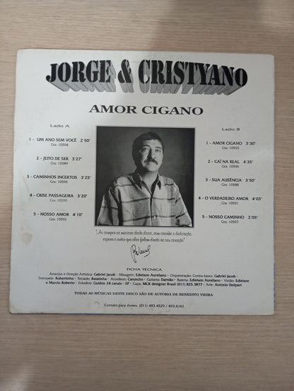 Lp Vinil Jorge & Cristyano Amor Cigano