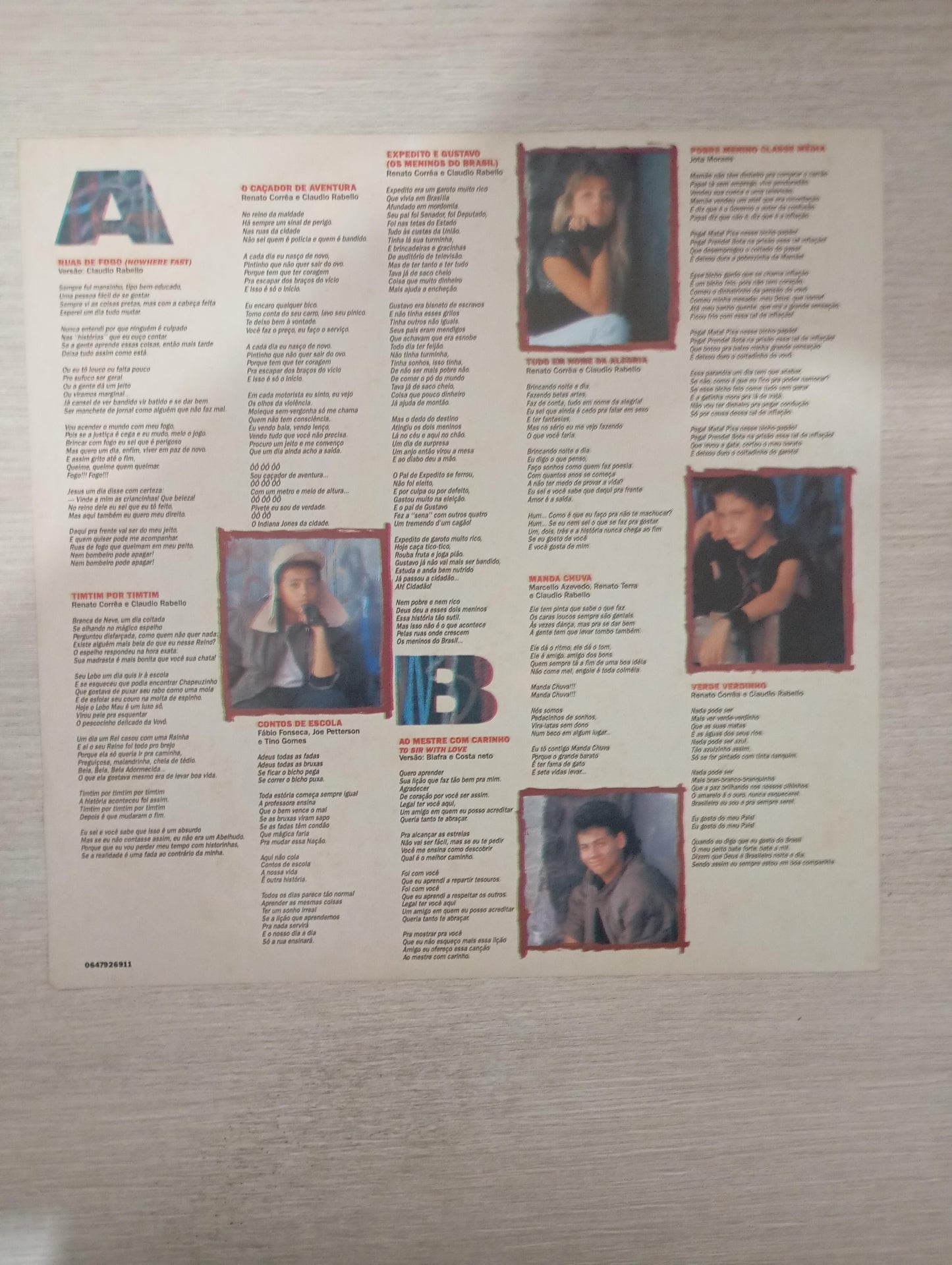 Lp Vinil Os Abelhudos Os Caçadores de Aventura Com Encarte
