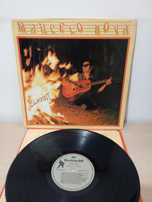 Lp Vinil Marcelo Nova Blackout Com Encarte