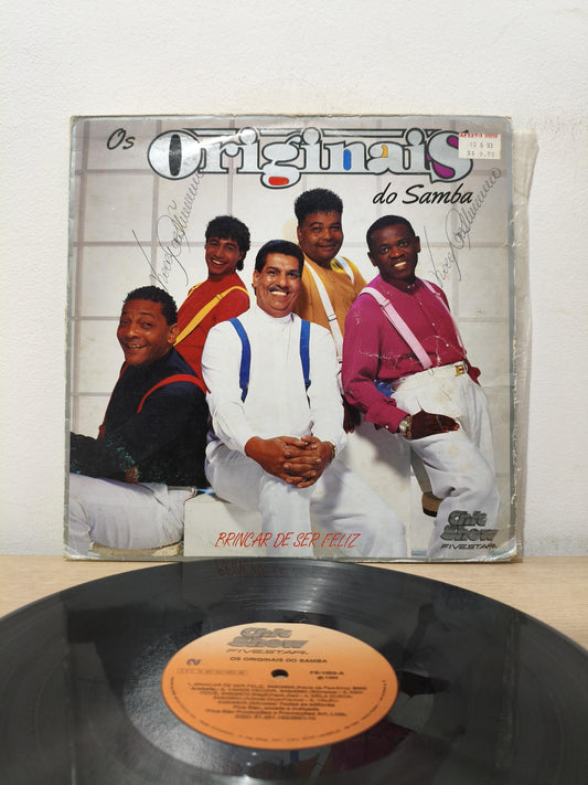 Lp Vinil Os Originais Do Samba Brincar De Ser Feliz