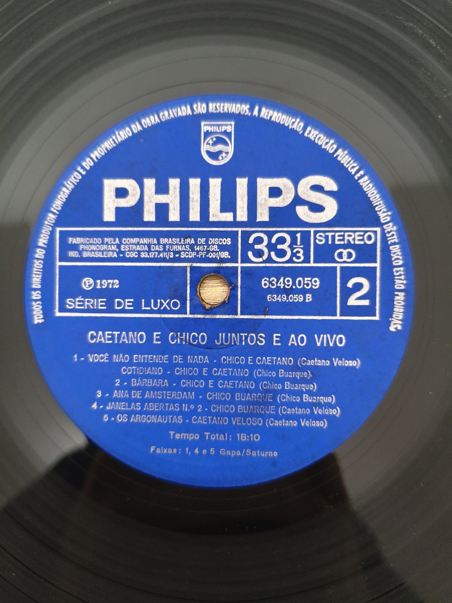 Lp Vinil Caetano Veloso & Juntos E Ao Vivo