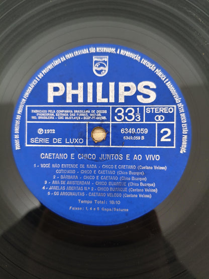 Lp Vinil Caetano Veloso & Juntos E Ao Vivo