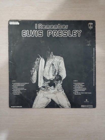 Lp Vinil Elvis Presley I Remember Elvis Presley, Leia