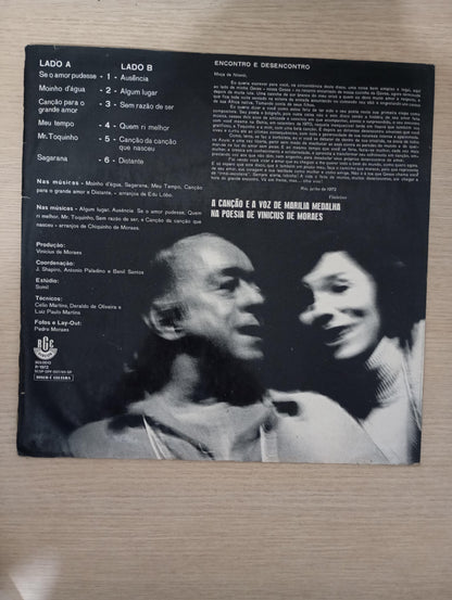 Lp Vinil Marilia Medalha & Vinícius de Moraes
