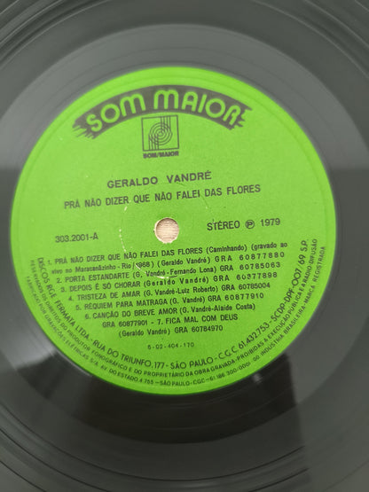 Lp Vinil Geraldo Vandré Pra Não Dizer Que Não Falei Flores