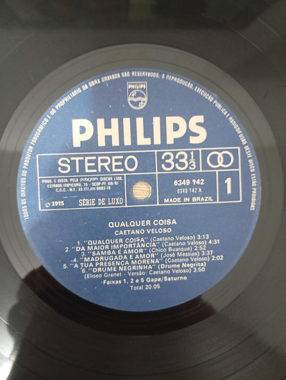 Lp Vinil Caetano Veloso Qualquer Coisa