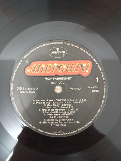 Lp Vinil Bon Jovi 7800° Fahrenheit