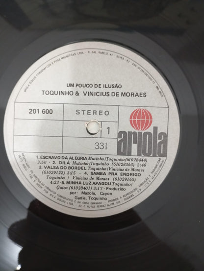 Lp Vinil Toquinho & Vinicius Um Pouco De Ilusão Com Encarte