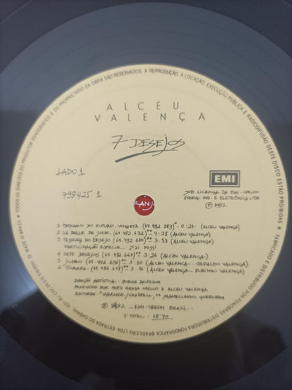 Lp Vinil Alceu Valença 7 Desejos Com Encarte