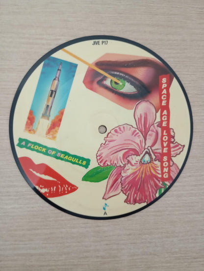 Compacto Vinil Pic Disc A Flock Of Seagulls Space Age Imp UK
