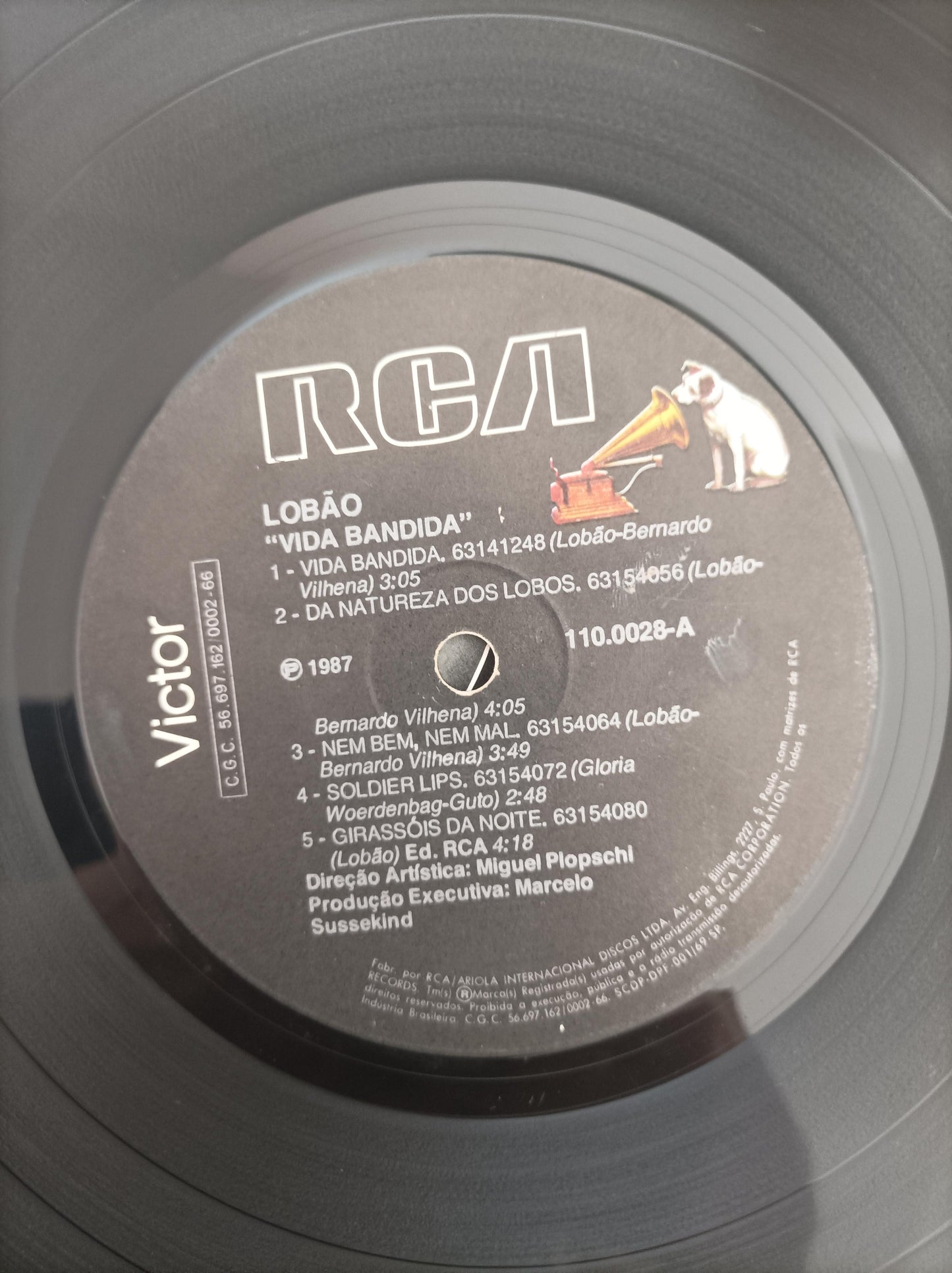 Lp Vinil Lobão Vida Bandida Com Encarte